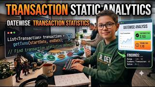 Java code using stream to print the transaction statics Sum,Max,Min,Average Amout and count datewise