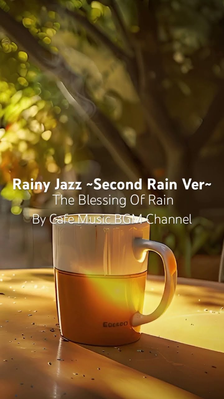 Golden Hour Serenity—Enjoy a Peaceful Coffee Moment with Gentle Café Melodies in the Morning Light