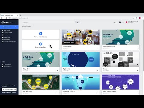 Prezi Next tutorial: How to set your privacy