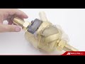 Brass Volumetric Piston Type Water Meter