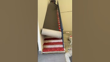 How to Install Carpet for Open-Sided Staircase with a Railing#carpet #tips #flooring #steps #howto