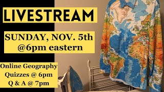 Livestream Sunday, November 5th @ 6pm eastern