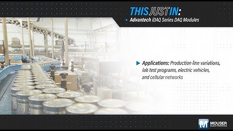 Advantech iDAQ Series DAQ Modules - Product Video