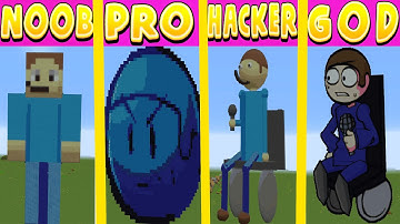 Minecraft Pixel Battle NOOB vs PRO vs HACKER vs GOD FNF Dave Algebra Class