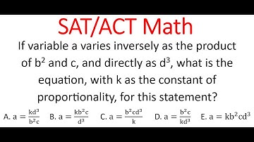 Equation For Variables With Directly & Inversely Proportional Relationships