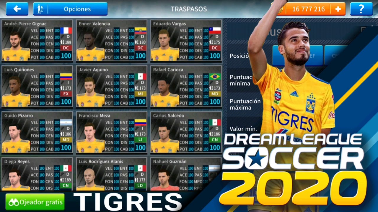 Nuevo Escudo Tigres Dream League Soccer 2019 Kits Dream