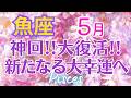 ♓魚座5月運勢🌈✨大変化！確定している大幸運へ！問題解決して運命動きだす💐✨️