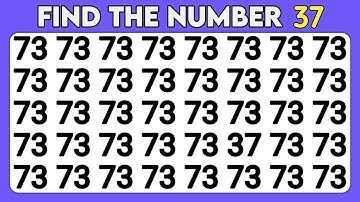 TEST YOUR OBSERVATION SKILLS | SPOT THE ODD NUMBER AND LETTER EDITION