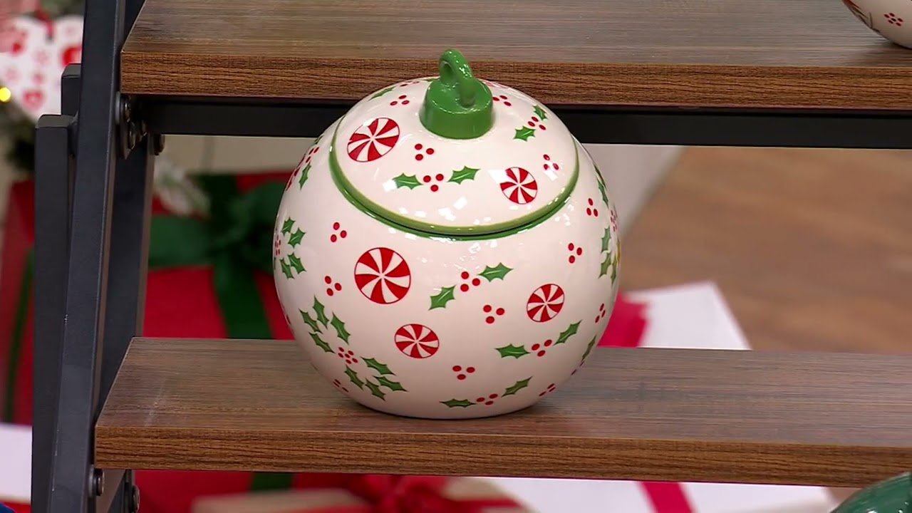 Temp-tations Seasonal Cookie Jar/ Countertop Canister on QVC