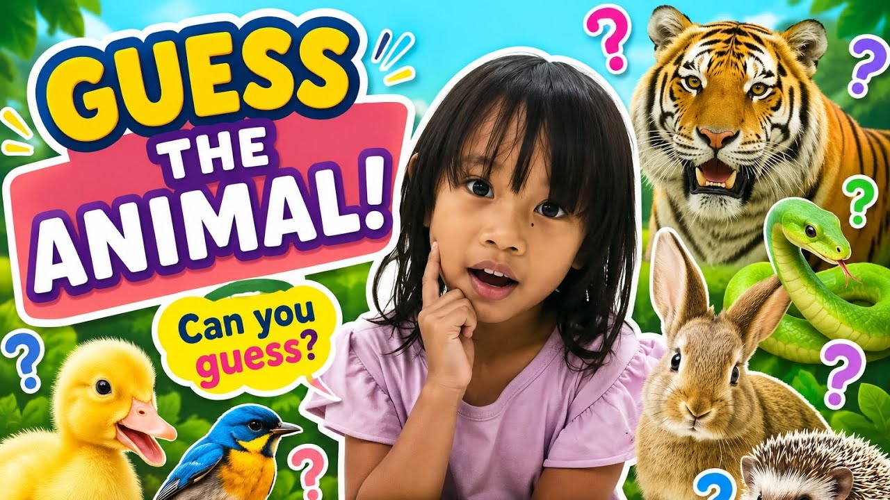🐾 Guess the Animal! Fun Animal Quiz for Kids | Learn Animals with Vara ...