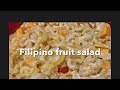 Filipino fruit salad - sarap