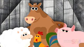 Who Took The Cookie (Farm Animals Version) | Let's Draw and Color With Super Simple Songs | Songs