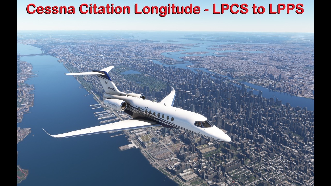 MSFS 2020, KHG Ep 280 - Cessna Citation Longitude - Lisbon to Porto Santo