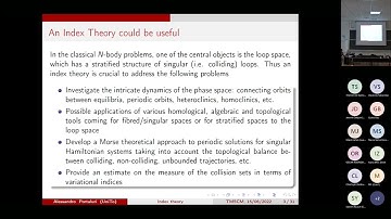 Alessandro Portaluri: "An index theory for asymptotic motions in the gravitational N-body problem"