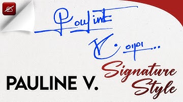 ✔️ Pauline V Name Signature Style Request Done | Quick Guide to Crafting a Pauline V Signature