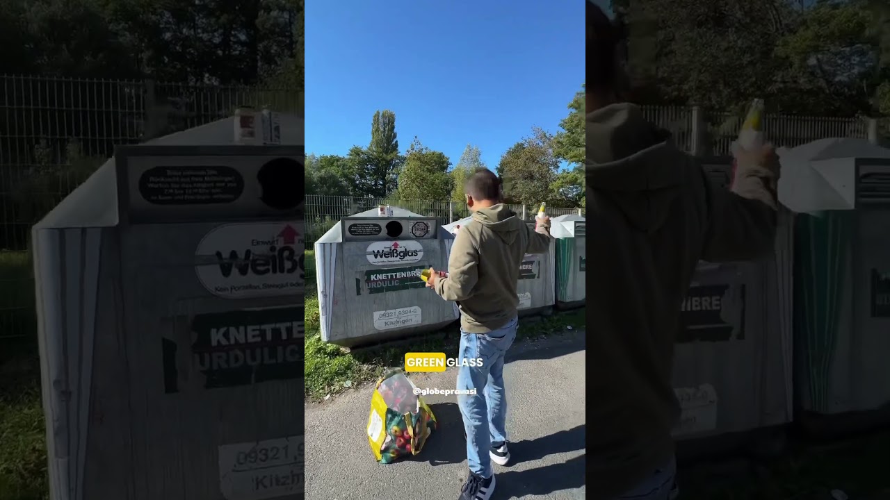 Recycling glass bottles in Germany 🇩🇪 