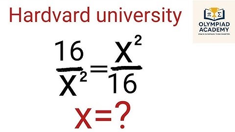 Harvard Entrance Exam Question | A Nice Math Olympiad Algebra Tricks