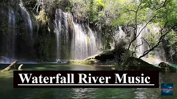 Waterfall River Music | Relaxing Sound | Nature Music | 60 Minute Relaxing Music | Soothing Music