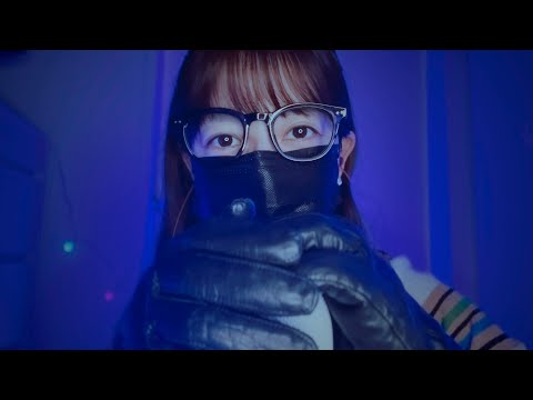 [ASMR] 革手袋で子音トリガー 🧤 / Leather Gloves Whisper Triggers / mouthsounds