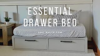 DIY Drawer Bed with Free Plans