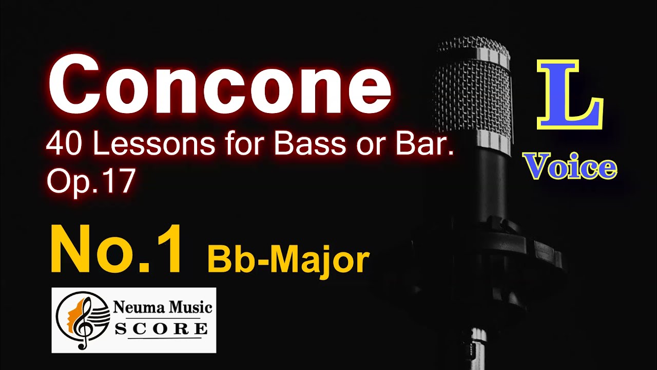 Concone, 40 Lessons for Bass or Baritone Op.17 No.1 / Orchestral Accomp. / 콘코네 / 오케스트라 반주