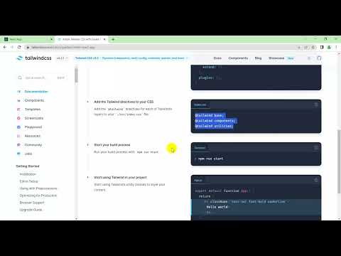 Install Tailwind CSS in React Project | Tailwind with React JS