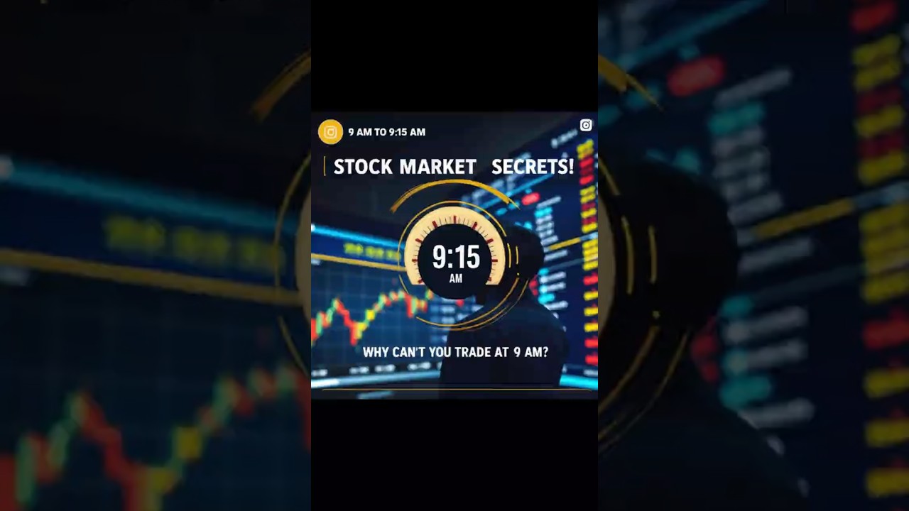 What Happens in the Stock Market Between 9:00 AM to 9:15 AM? 🤔 | Stock Market Explained