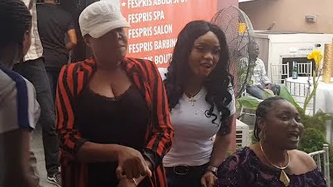 See how Toyin Aimakhu welcomes Sikiratu Sindodo at Iyabo Ojo's party as she shows off her moves