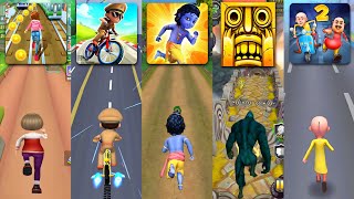 Little Krishna Epic Run, Little Singham Cycle Race, Motu Patlu, Princess Runner, Temple Run 2 screenshot 2
