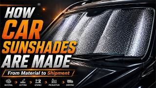 How Car Sunshades Are Made | Inside a Windshield Sunshade Factory