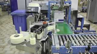 Etiprint Inline 50 + Collamat 9130 + Etiprint P & A Pallet Labeller