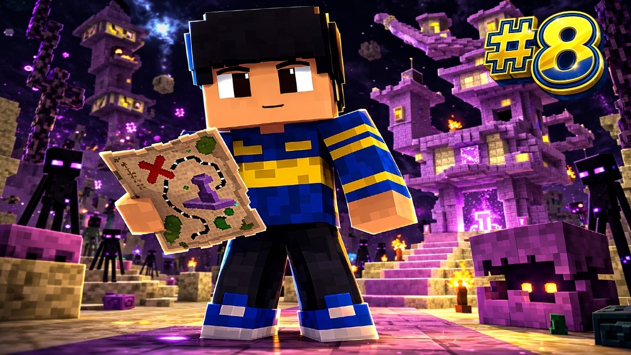 Explorando ciudades del End para conseguir Elytras| MINECRAFT