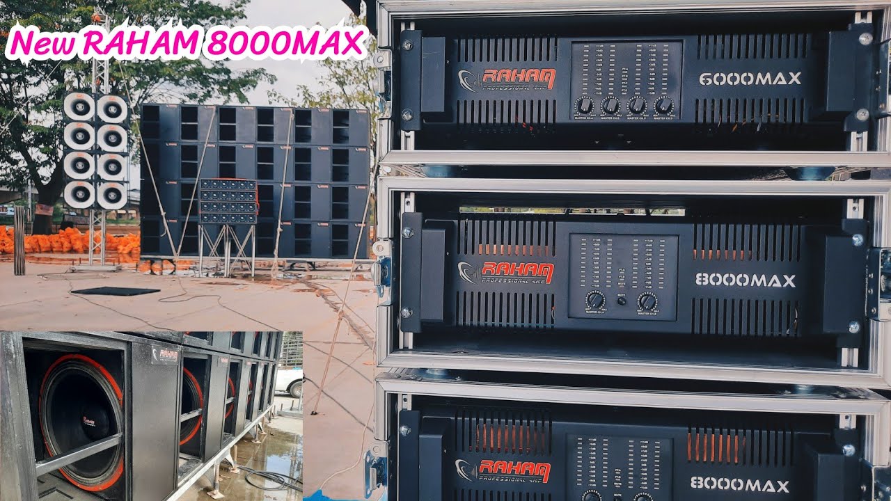 ชุดใหม่ Raham 8000max ระบบเสียงระห่ำเต็มชุด แรงจริงสะเทือน วัดบางพระ
