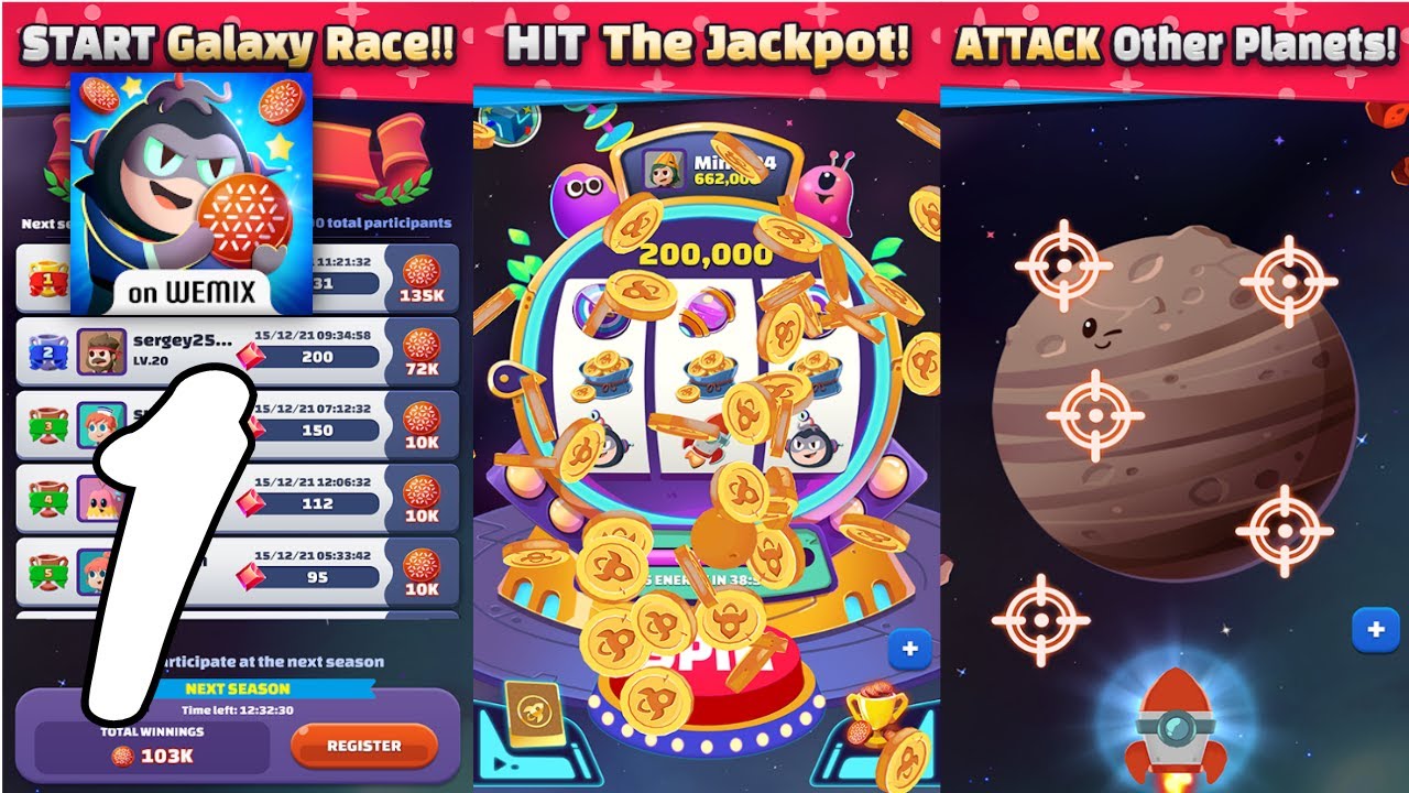 GalaxyTornado on WEMIX Gameplay Walkthrough #1 (Android, IOS)