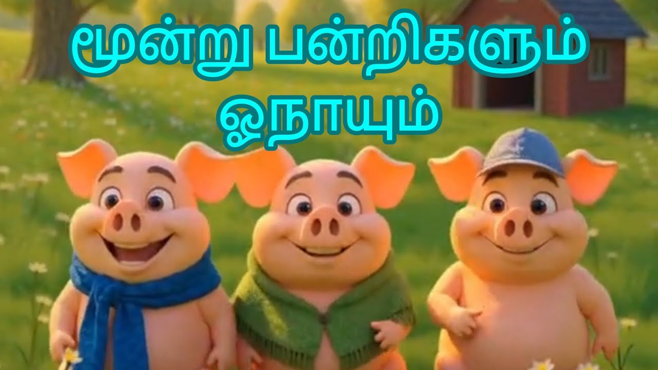 மூன்று பன்றிகளின் வீடுகள்/Moral Stories in Tamil/Tamil Stories for Kids/Bed time Stories 