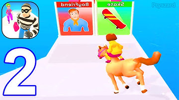 Clever Girl vs Dumb Thief - Gameplay Walkthrough Part 2 Level 16-30 Girl Run 3D - Catch the Thief