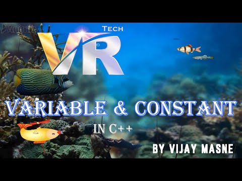 Best tutorial of Variable and Constant of C++ in 2 minutes with visual effects and animation