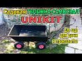 Садовая ТЕЛЕЖКА САМОСВАЛ UNIKIT 200кг. Усиленная металлическая тележка для перевозки грузов.