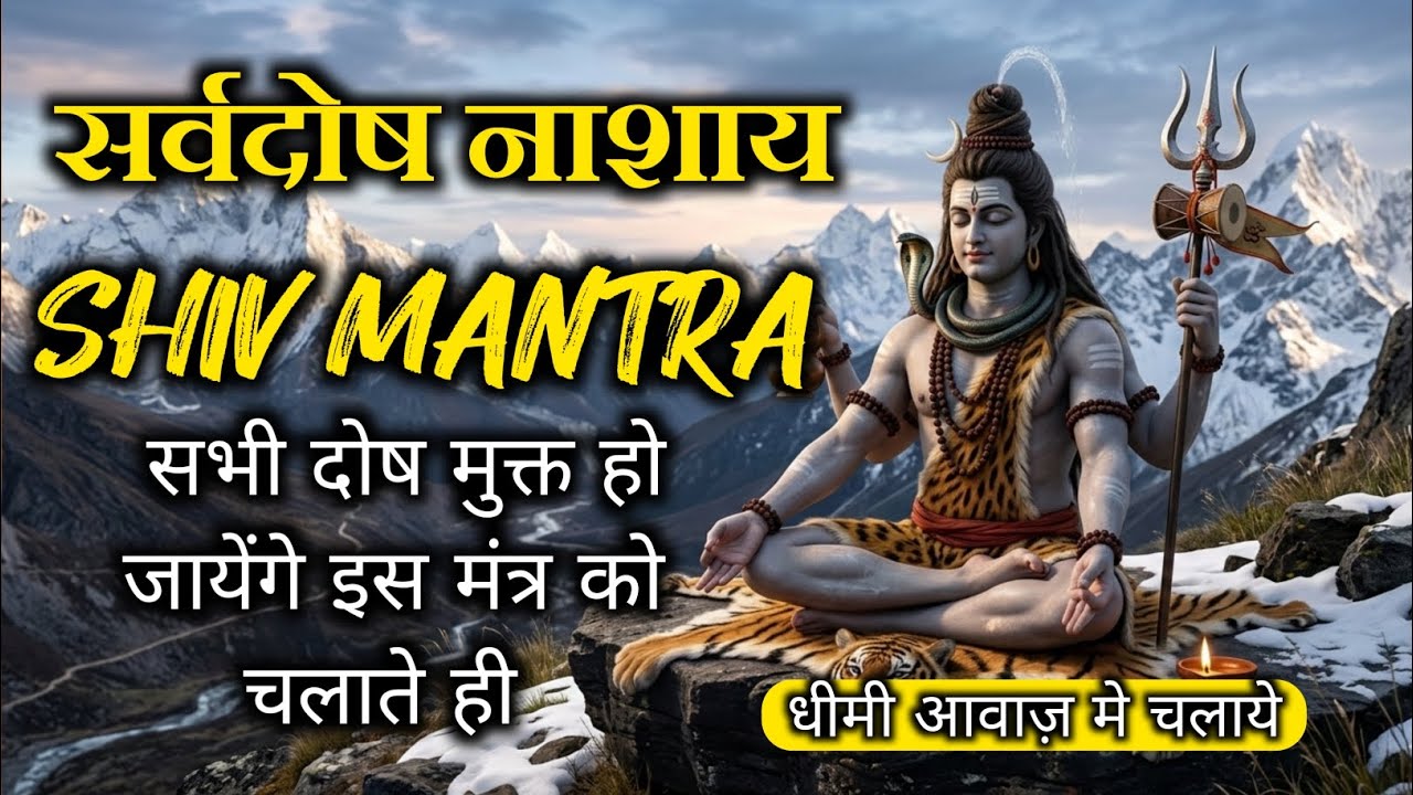 सर्वदोष नाशय शिव मंत्र | Shiv Mantra | Mahadev | Shiva | Bam Bam Bhole Dosh Mukt Manta