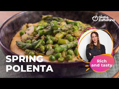 SPRING POLENTA – CREAMY and COLORFUL 😍💚🌿