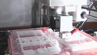 Reprap print timelapse, cracked glass, little bit ABS in hell :-)