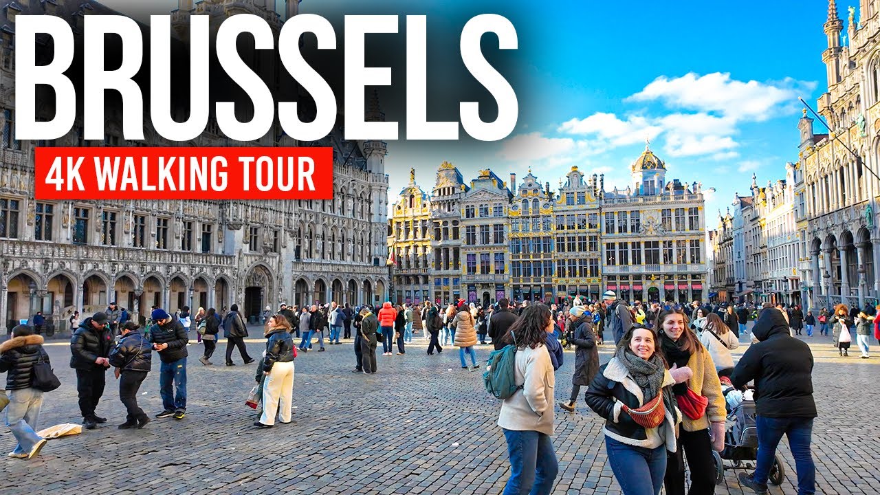 БРЮССЕЛЬ, Бельгия 🇧🇪 Секретная столица Европы | Пешая экскурсия 4K