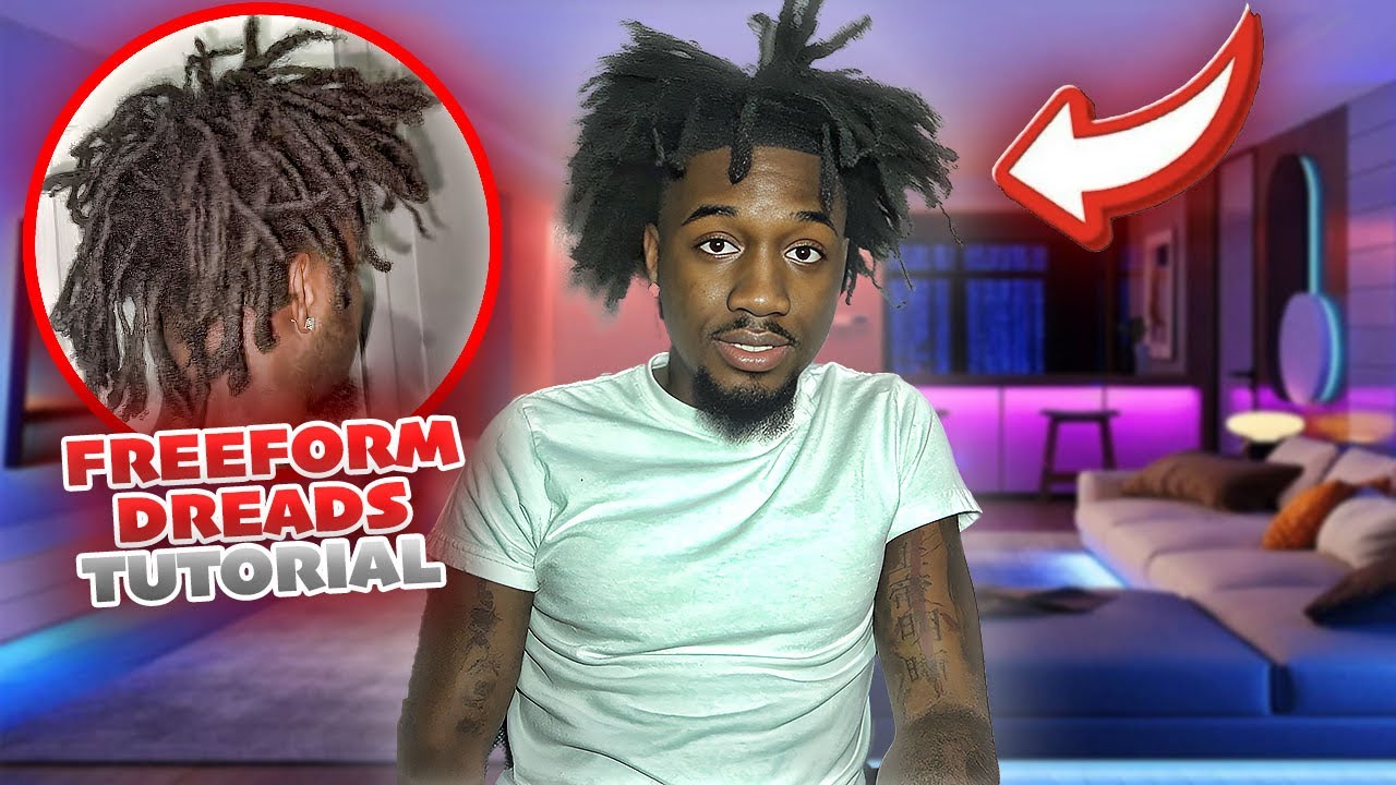 HOW TO: FREEFORM DREAD/ DREAD AFRO TUTORIAL (Thot Boy Haircut) 😍