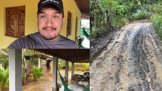 ESTAMOS SEM PUDER SAIR DE CASA / MUITA CHUVA / LAMA E ESTRADAS RUINS!!!