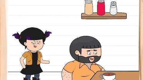 Brain Test 4 Level 382 solution walkthrough | I Must prank uncle bubba with his coffee.