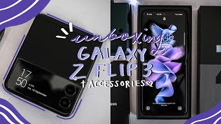 Unboxing Samsung Galaxy Z Flip 3 Phantom Black   Accessories (but returned it after a week of use!!)