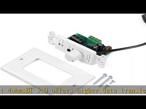 TNP In-wall Bluetooth Audio Receiver Wall Plate BT 4.2 Wireless Adapter