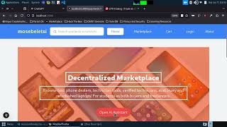The Uiux Design Of Mosebeletsi - New Gen Online Shopping Powered By Ai And Blockchain.