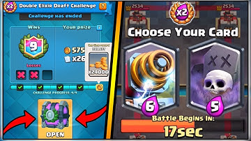 9 WINS DOUBLE ELIXIR DRAFT CHALLENGE | CLASH ROYALE DOUBLE ELIXIR DRAFT CHALLENGE | FUNNY MOMENTS!