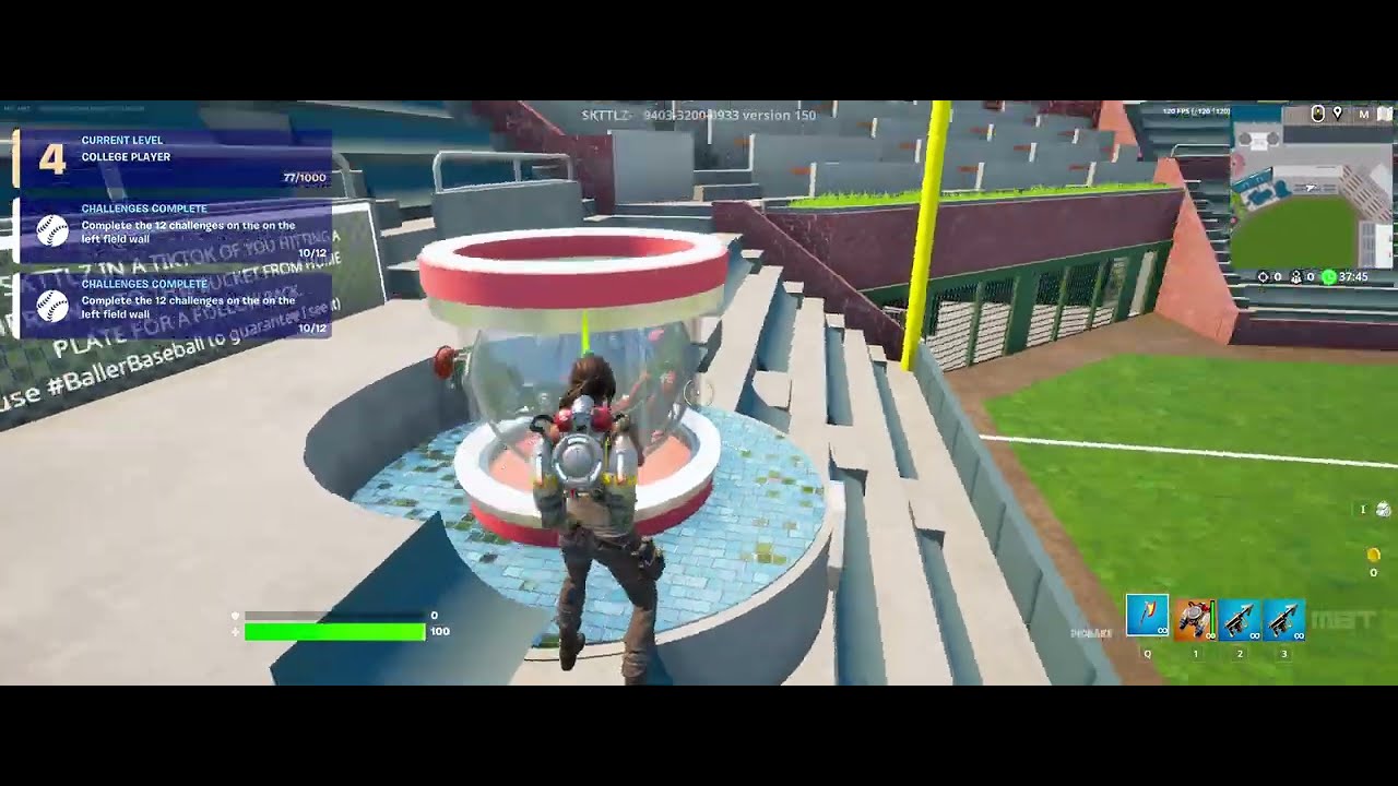 FORTNITE Baller Baseball Stadium Mashup BUCKET SHOT TUTORIAL YouTube